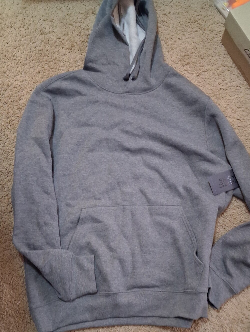 Athletic Works Gray Hooded Pullover Sweatshirt